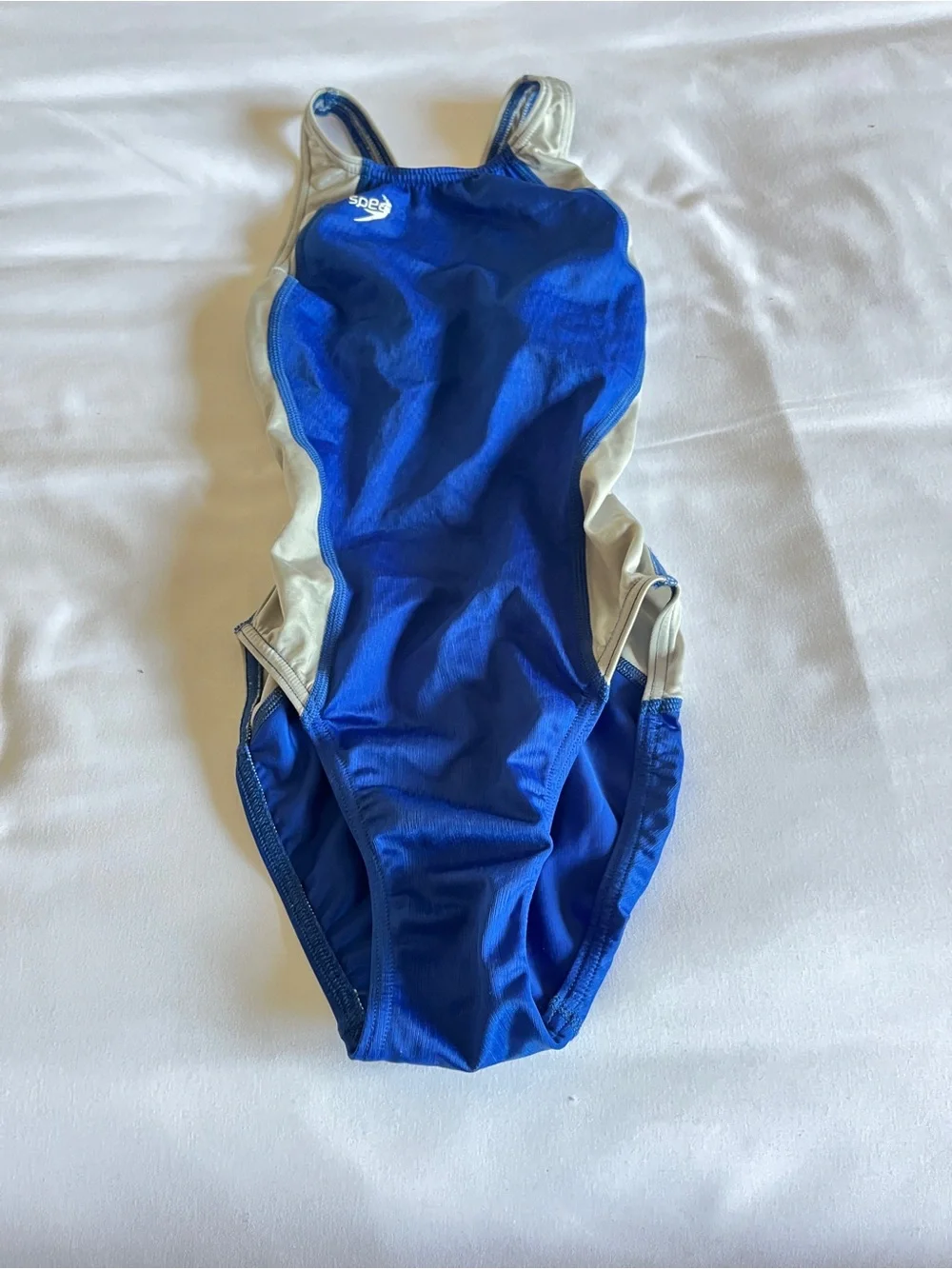 Speedo Fastskin (Original $170) FSII Size 28 Blue/Gray Recordbreaker Swimsuit
